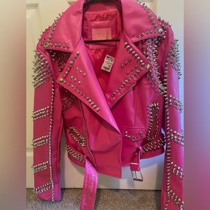 Akira Faux leather moto jacket